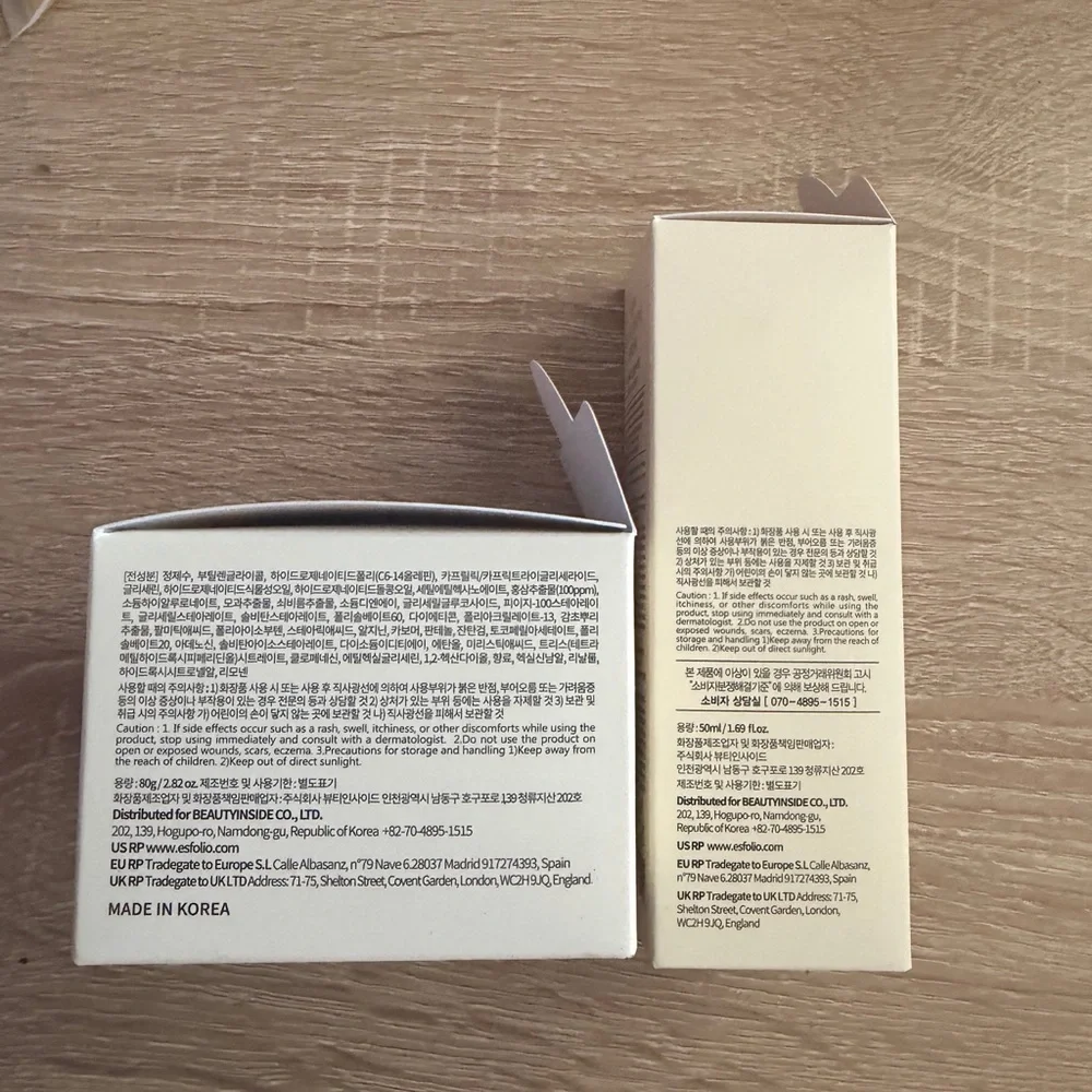 Set Esfolio Red Ginseng Cream and Serum Set New